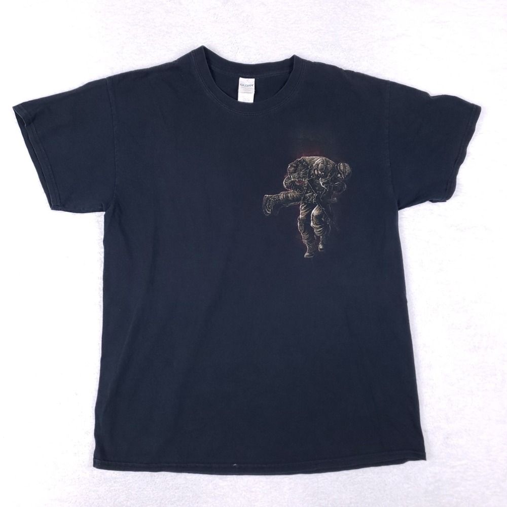 Gildan Military Graphic T-Shirt Large‎ Black